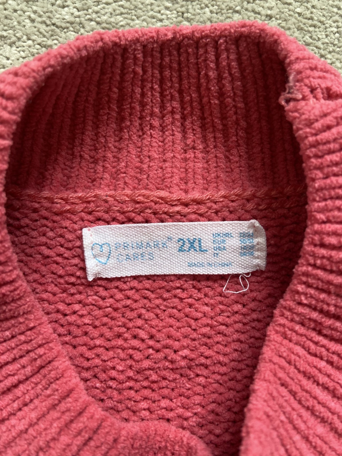 Primark Women's Bright Pink Chunky Cable Knit Jumper - 2XL image 2