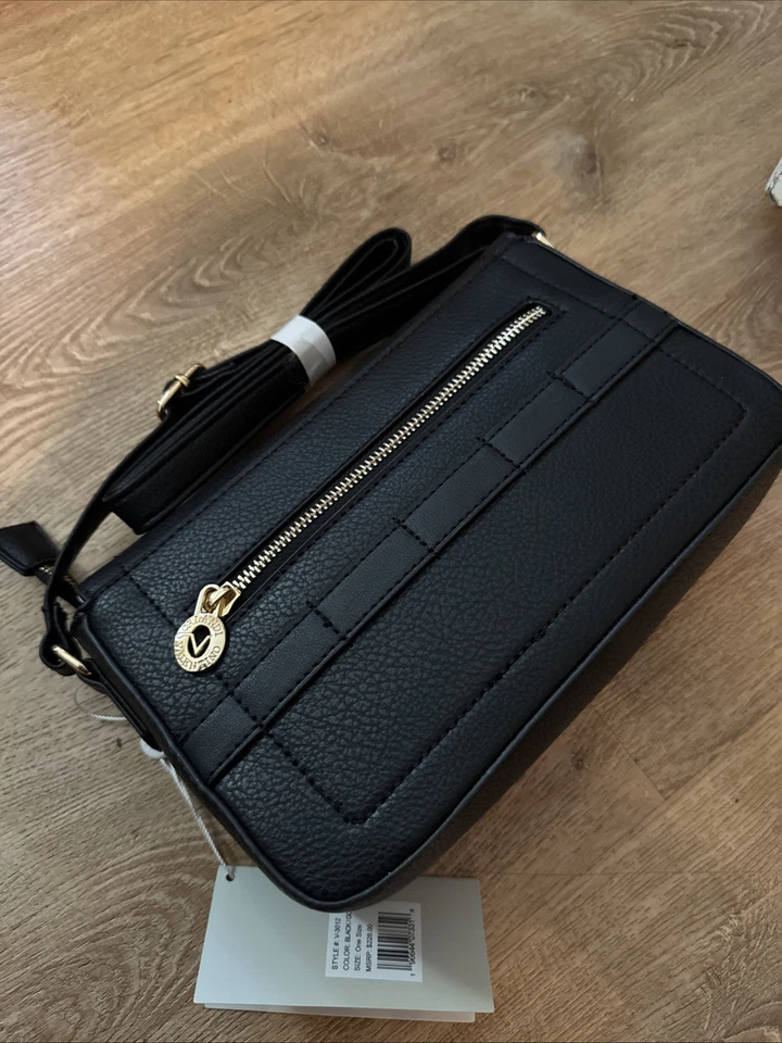 Bolso Bandolera Negro VALENTINO ORLANDI CUERO ITALIANO NUEVO CON ETIQUETAS Negro Foto 4 de 4