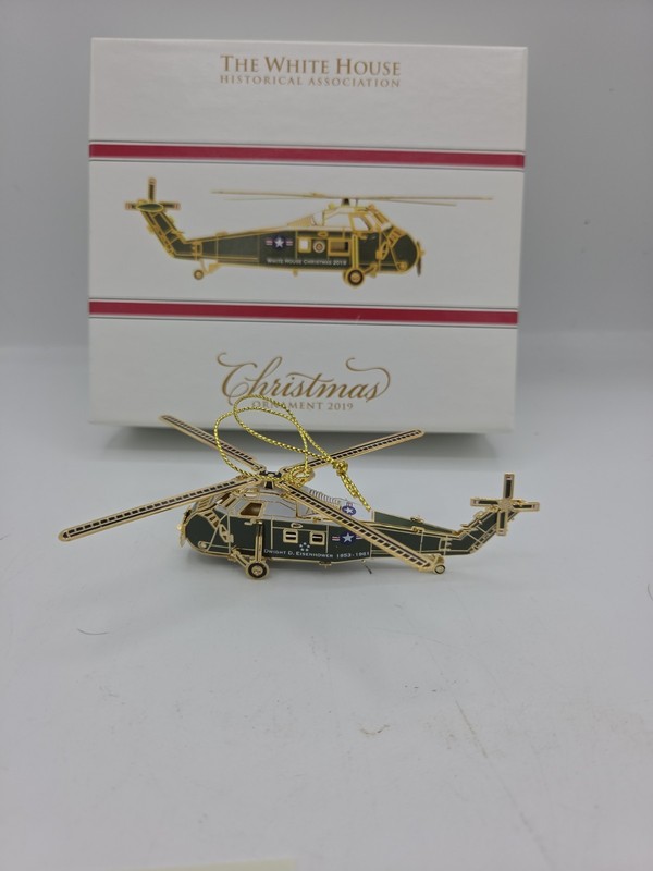 Christmas 2019 The White House Hist. Assoc. Eisenhower Helicopter Ornament w/Box