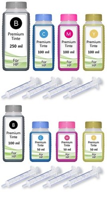 550ml und 250ml Nachfülltinte Druckertinte für HP 300 301 302 303 304