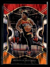 2020 PANINI SELECT RED WHITE ORANGE FLASH #27 DONOVAN MITCHELL CONCOURSE JAZZ