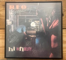 Reo Speedwagon Hi Infedility Autographed Record Includes Bruce Hall Signature.