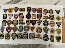 Police collectors patch set 50 pieces  state patches. All hat size smaller patch