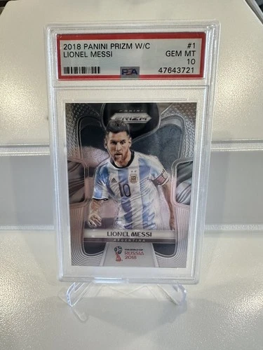 2018 Panini Prizm World Cup Lionel Messi #1 PSA 10 GEM MINT