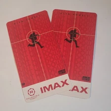 The Running Man IMAX Collectible Two Movie Promo Ticket Cards IMAX