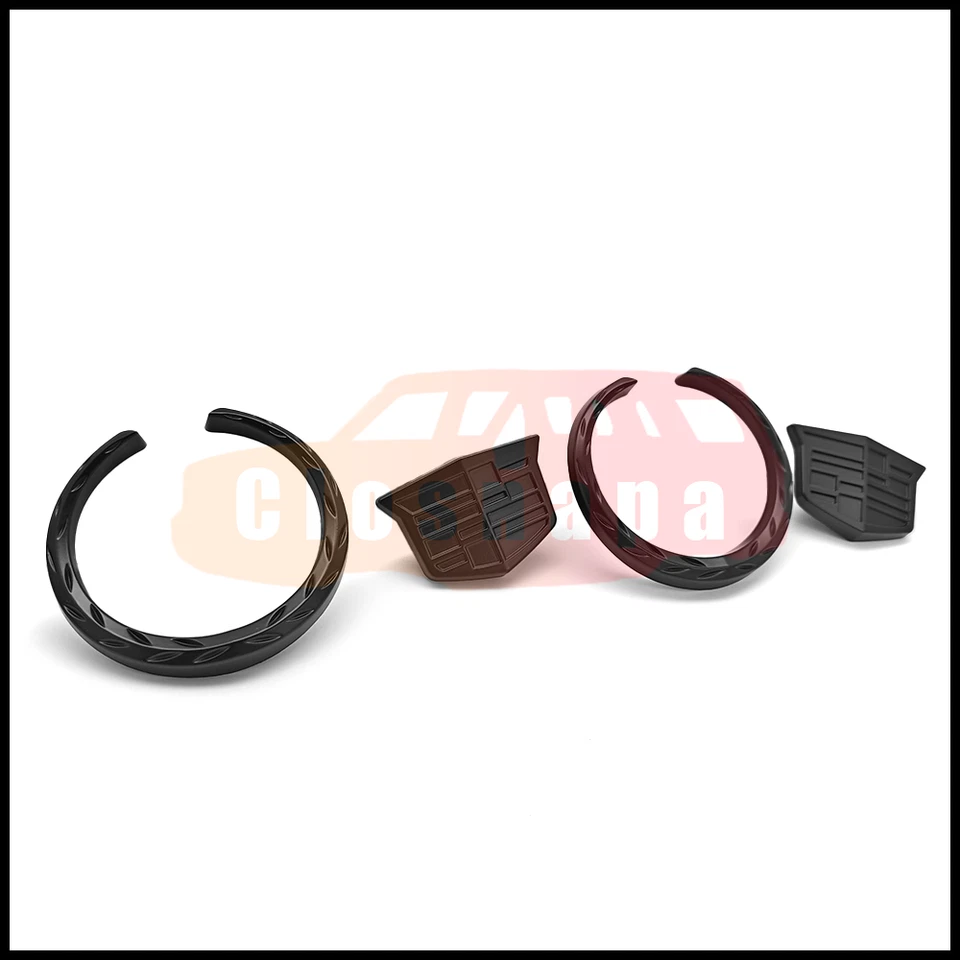 2 Side Window Roof Emblem For Cadillac Sport Accessories Left Right Small Badge Foto 2 de 4