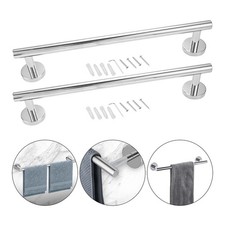 1/2pcs Towel Rail Bar 3 Colour 304 Stainless Steel Repairing Replacement Parts