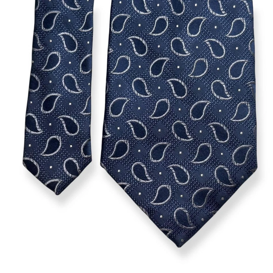 Corbata Barneys York Jacquard de seda cachemira gruesa usada accesorios para hombre Foto 2 de 4