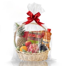 WIKDAY Clear Gift Bags 10 PCS 24x30 1 Count (Pack of 10), Clear-24"x30"