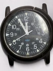 Vintage Timex Camper Watch Head 1990 Military Field Quartz Black Dial NEEDS BATT