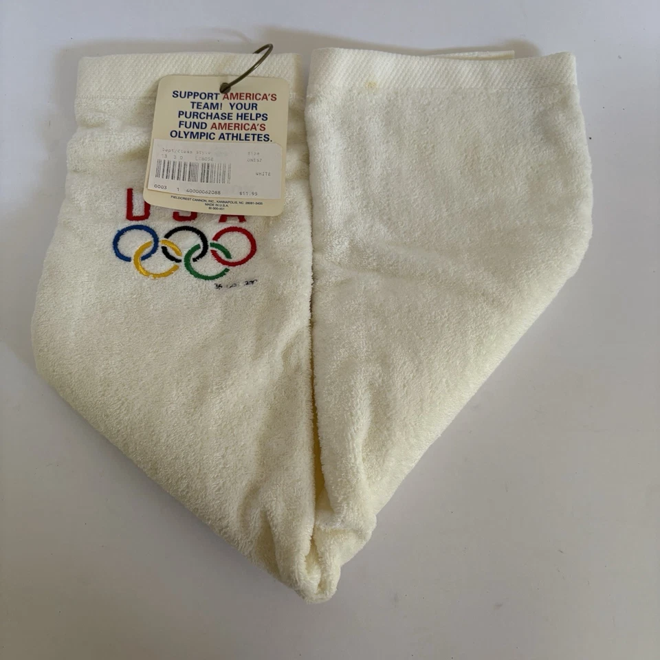 Toalla de golf del equipo olímpico de Estados Unidos 2002 con clip y etiquetas - nueva - Salt Lake City Foto 3 de 4
