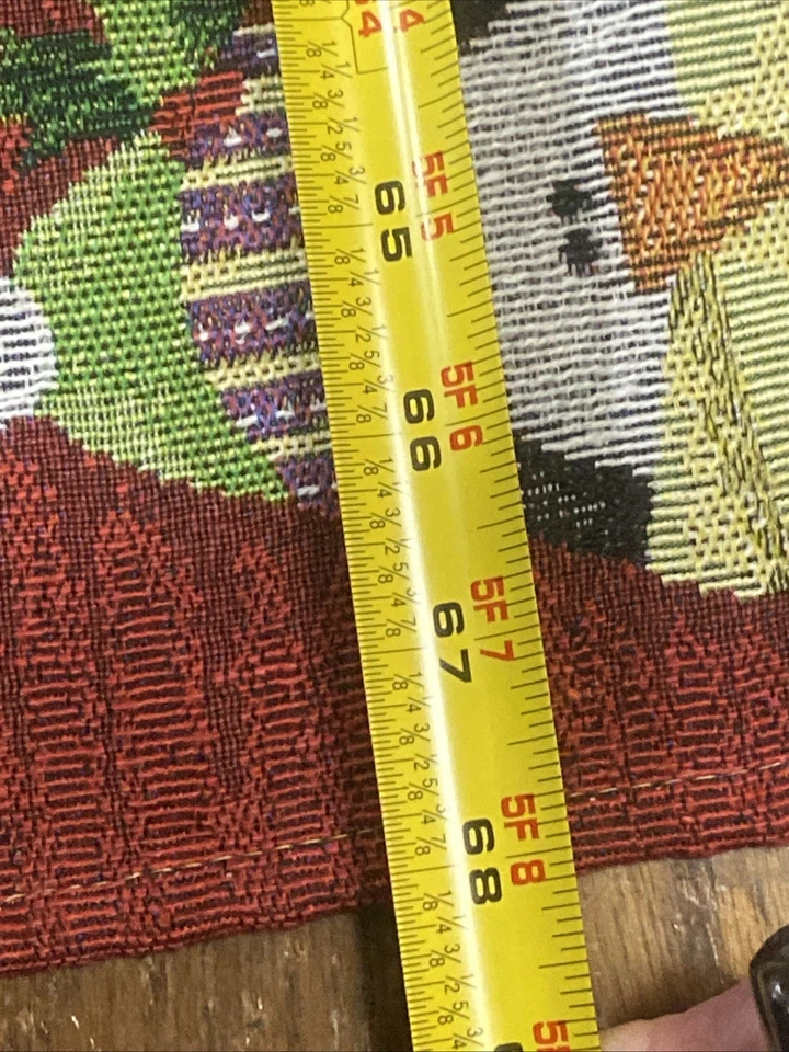 Tapestry Penguin Christmas Table Runner 68”x 13" Classic Traditional - Image 2 of 4