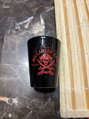 25th Anniversary 2014 Buccaneer Days Shot Glass 2.5  Height Catalina Island
