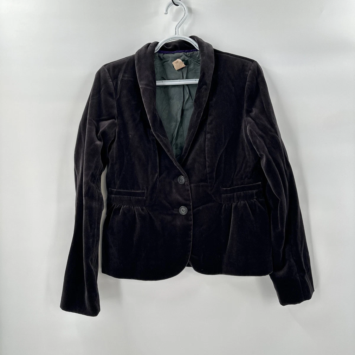 Blazer Femme élégant J.CREW - Taille 10 (US) / Environ 40 FR - Noir Ou Bleu Marine - Occasion Très Bon état