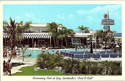 Postcard SWIMMING POOL SCENE Tierra Verde Florida FL m/09 AI6605
