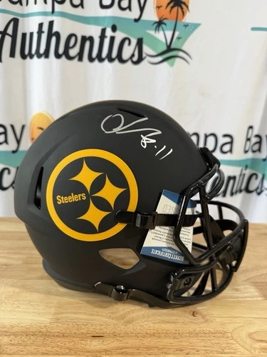 Chase Claypool Signed Helmet Full Size Replica Pittsburg Steelers Beckett COA