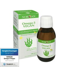 Norsan Omega 3 Vegan Algenöl fischfrei EPA DHA Vitamin D 100 ml PZN …