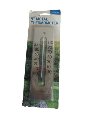 Vintage 204-1523 La Crosse 9'' Indoor/Outdoor Mercury Free Thermometer NEW