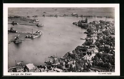 Zaandijk, Langs de Zaan, Ansichtskarte 