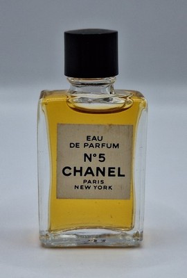 CHANEL No. 5 Eau de Toilette Miniature Collectible Perfume Bottle FULL Vintage 