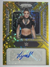 2024 Prizm WWE Lyra Valkyria Sensational Auto Gold Disco 01/10