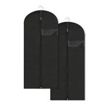 2 Pack 45 Inch Garment Suit Bags for Hanging Clothes Suits Cover Long Gowns Bags