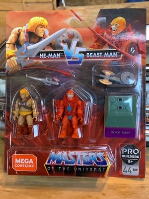 Mega Construx He-Man vs Beast Man MOTU BLOKS MASTERS OF THE UNIVERSE COMPLETE