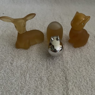 Vintage Avon Precious Doe, Baby Hippo & Charming Chipmunk Sweet Honesty Full