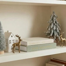 Decorative Fake Books Set of 2 Linen Boxes Keepsake