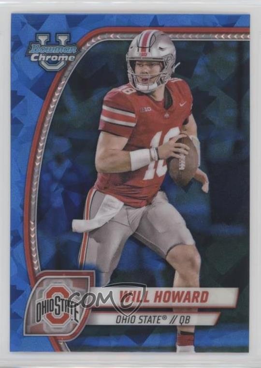 2024 Bowman U Chrome Sapphire Edition Will Howard #182 1er3