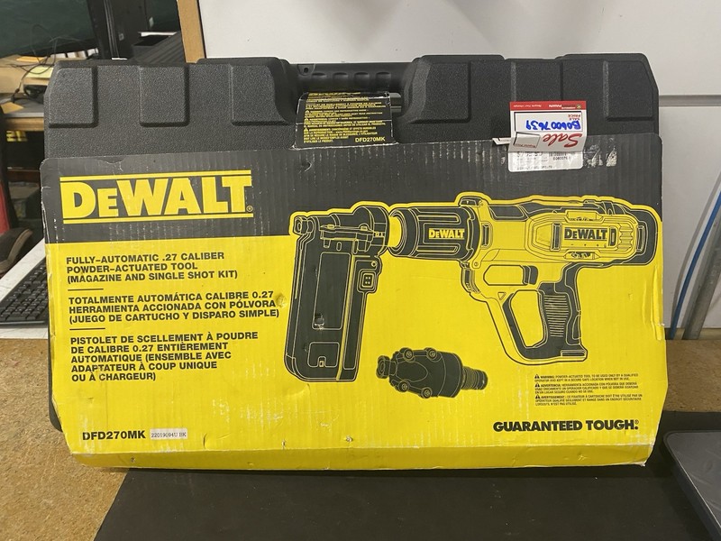 DeWalt DFD270MK Fully-Automatic .27 Caliber Powder Actuated Tool Single Shot Kit