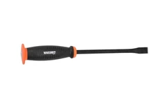 Ruitool Pry Bar 12 Inch Trim Nail Puller Wrecking Strike Cap Orange Black Steel
