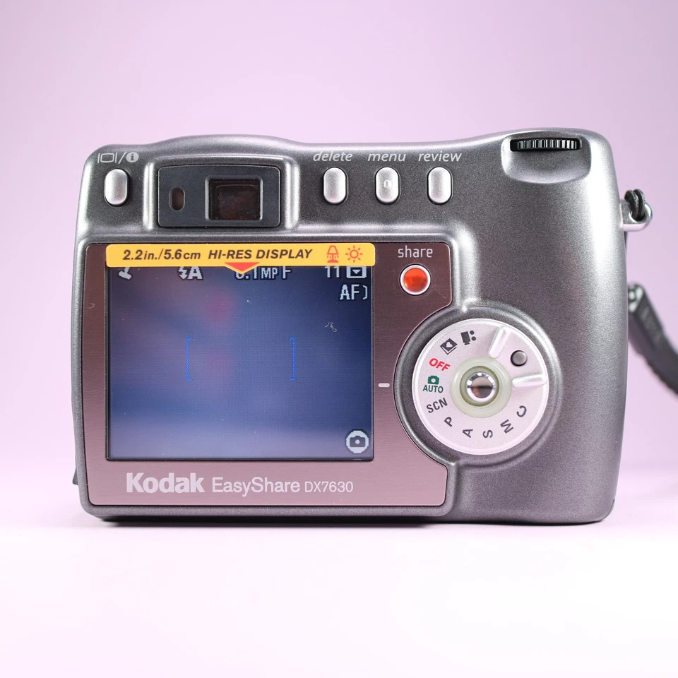 Kodak Digital Camera EasyShare DX7630 6.1MP Silver Tested With Battery + Charger - Image 3 of 4