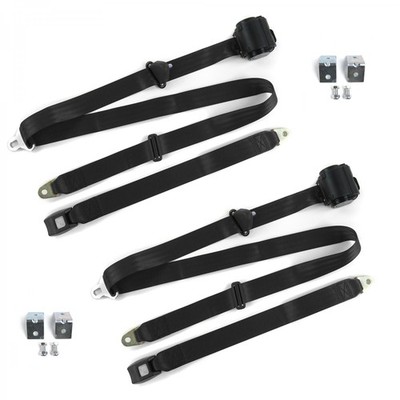  D Truck 1966-1971 Standard 3pt BK Seat Kit w/Brackets-2 Belts