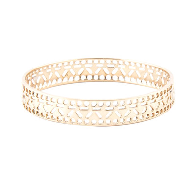New- Barse Jewelry Gold Tone Bronze Egyptian Circle Bangle Bracelet MSRP $189