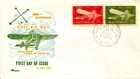 1964 50th Anniversary of the First Airmail in Australia - Royal FDC Green/Yellow