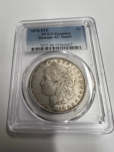 1878 8TF Morgan Dollar. PCGS AU Details