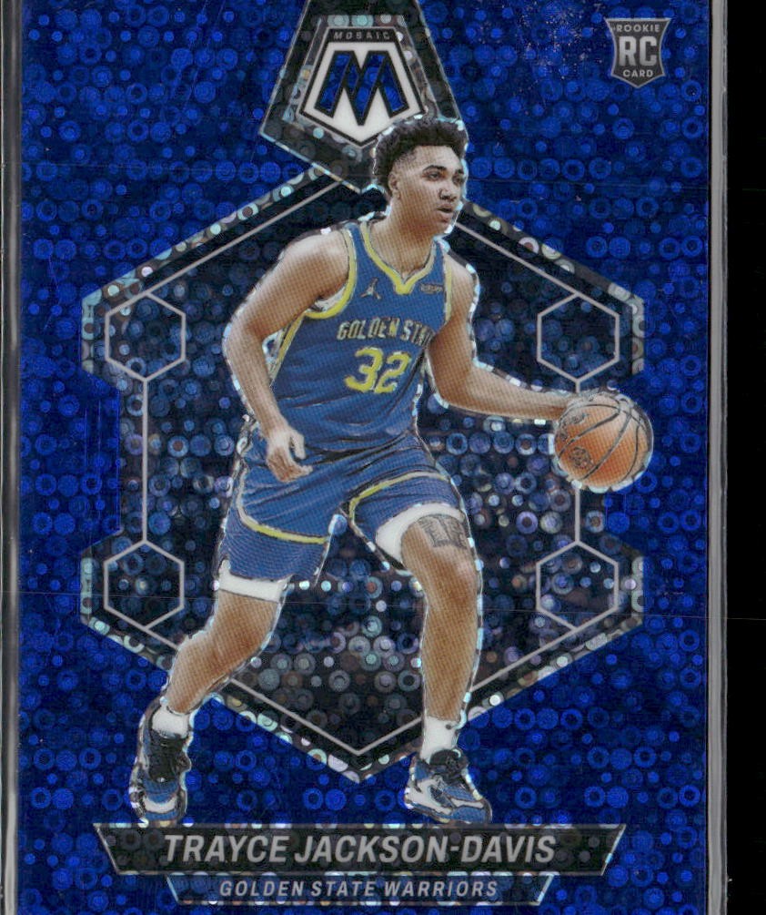 2023-24 Panini Mosaic #205 Trayce Jackson-Davis Fast Break Blue #/85