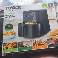 Tower T17150 - Vortx 7.2LManual Air Fryer - New Item.