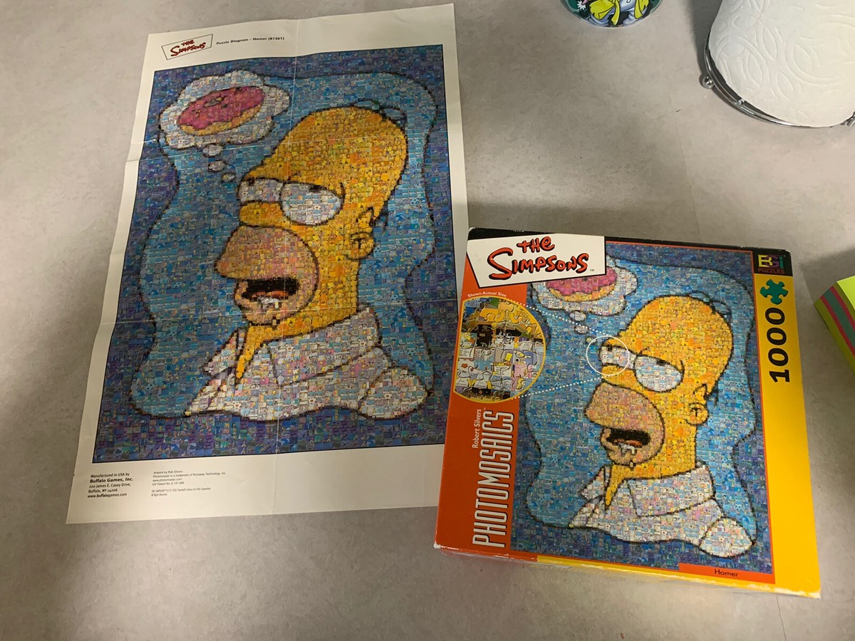 The Simpsons Photomosaics 1000ピース The Simpsons HOMER SIMPSON 1000 pc PHOTOMOSAICS puzzle by Robert