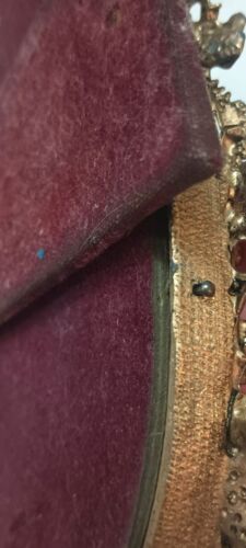 Antique Vintage Small Oval Gold Tone Floral Picture Frame - Wedding Couple? - Picture 11 of 17
