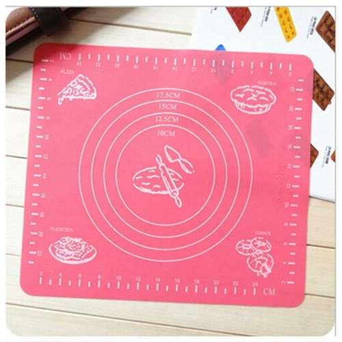 2pcs High Quality Silicone Roll Cut Mat Rolling Cutting Pad Fondant Cake Dough - Picture 2 of 10