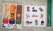 Utz sticker sheet potato Chip company 6x6 sheet