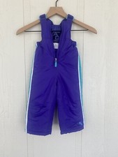 AQ Explore The Unknown Childrens Insulated Ski Snow Pants 12M Purple Teal