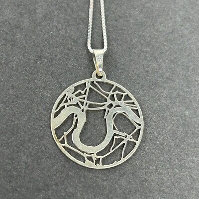 London, England Aerial Map Necklace Solid 925s Silver Map Your Memories