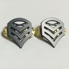 Par de prendedores de insignia de metal de rango de sargento del Cuerpo de Marines del USMC-US222