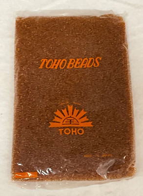 TOHO 10/0 GLASS ROUND SEAD BEAD TRANSPARENT AMBER, (.5) HALF KILO, COLOR: 20