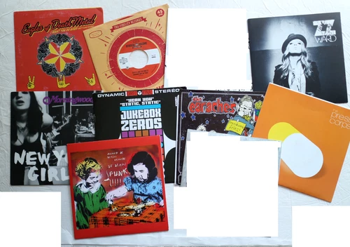 7" Single vinyl Lot ZZ Ward Morningwood Earaches Eagles Death Metal Jukebox Zero