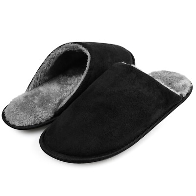 Ladies Mens Slippers Comfort Foam Slip On Womens Warm Indoor Shoes Mules UK  Size UK