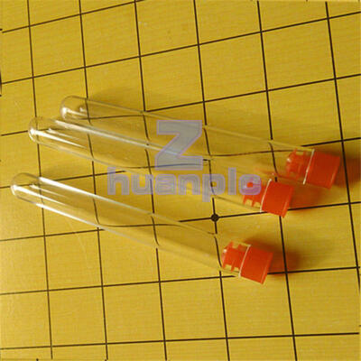 30-100PCS New Plastic Clear Container Bottle Lab Test Tubes Vial Sample